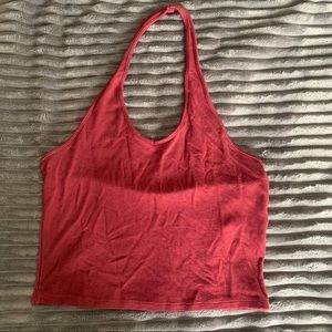 Garage halter top